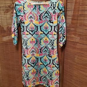 Soybu Athleisure Ruched 3/4 Sleeve Dress